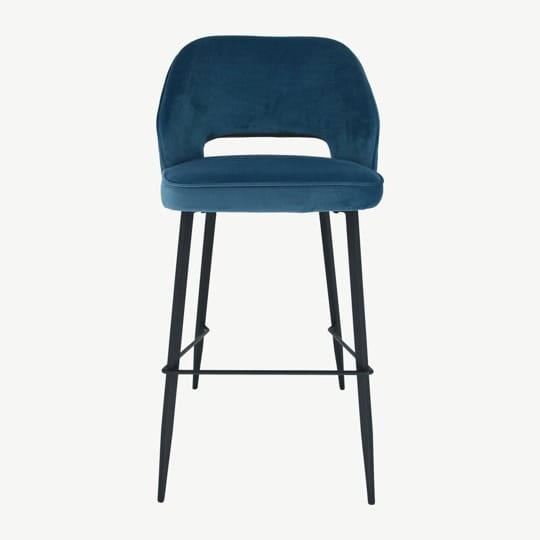 Sutton Stool - Teal Velvet (Set of 2) - Image 2