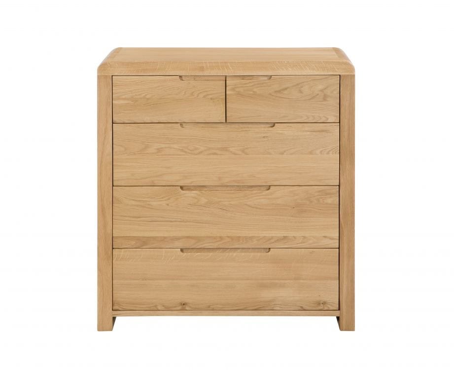 Contour 3+2 Drawer Chest - Waxed Oak - Image 3