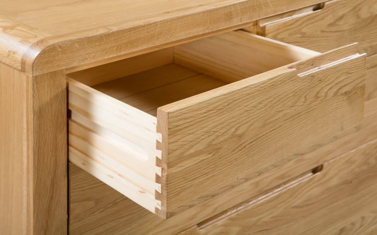 Contour 3+2 Drawer Chest - Waxed Oak - Image 5
