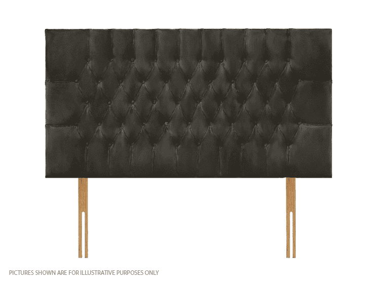 Apollo 6ft Lincoln Headboard - Velvet Dark Grey | Buy Online | Beds.ie