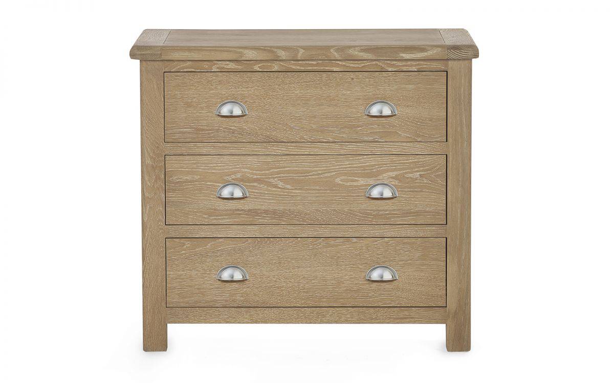 Memmingen 3 Drawer Chest - Limed Oak - Image 5