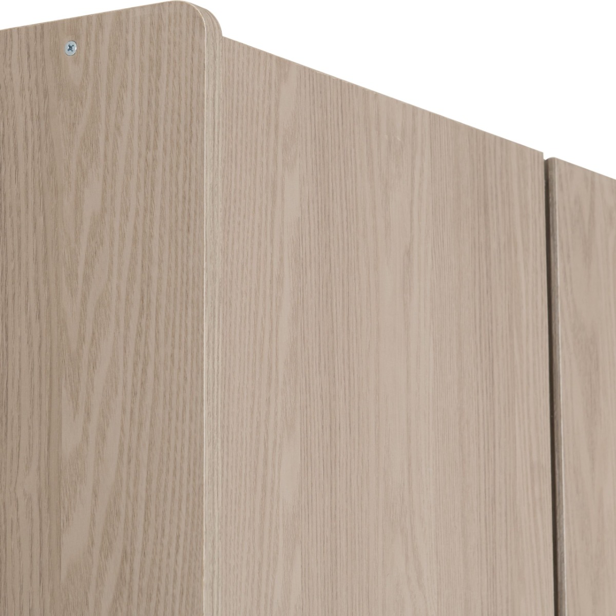 Paris 3 Door Mirrored Wardrobe - Smoked Ash - Image 3