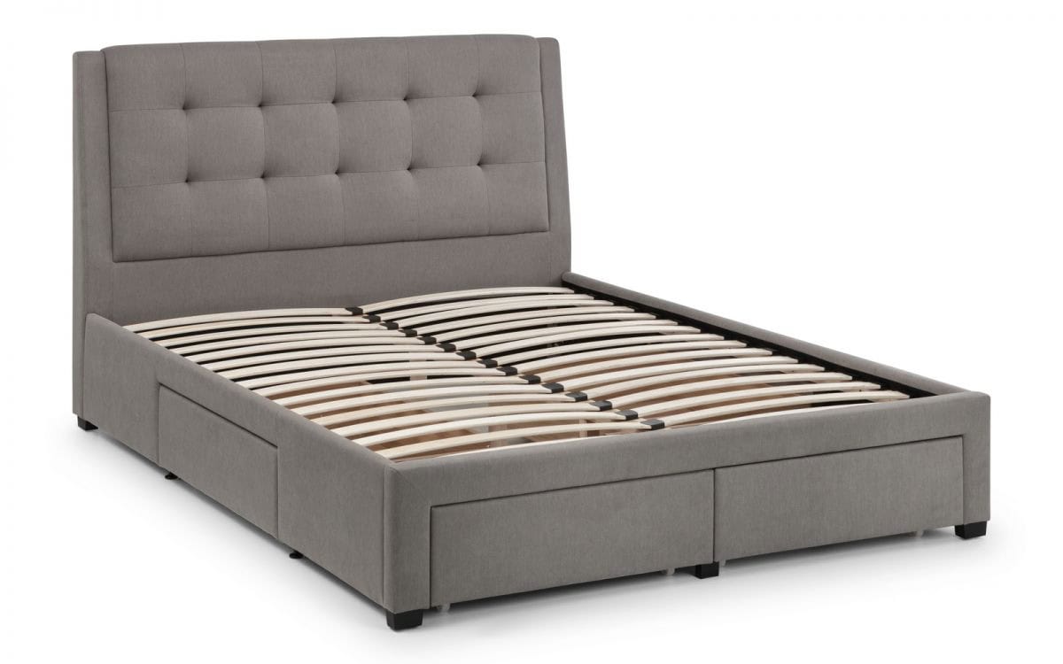6ft Anaheim 4 Drawer Bedframe - Grey - Image 3