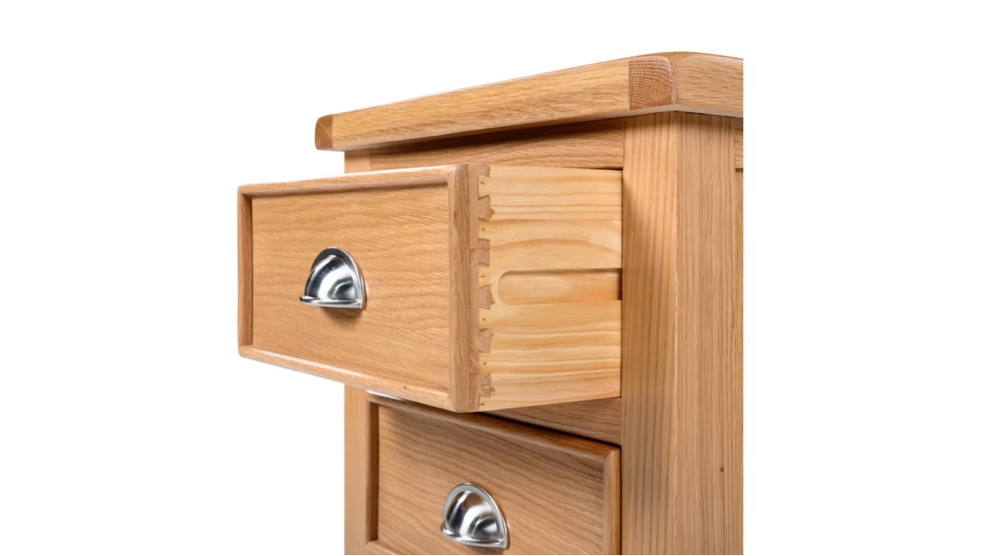 Honey B Newbury Bedside Locker - Oak - Image 4