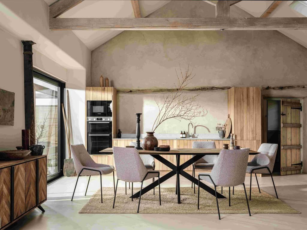 Baker Furniture Camden 200cm Dining Table - Herringbone - Image 4