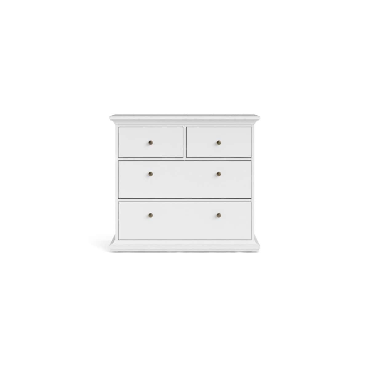 Paris 4 Drawer Chest - White | Buy Online | Beds.ie