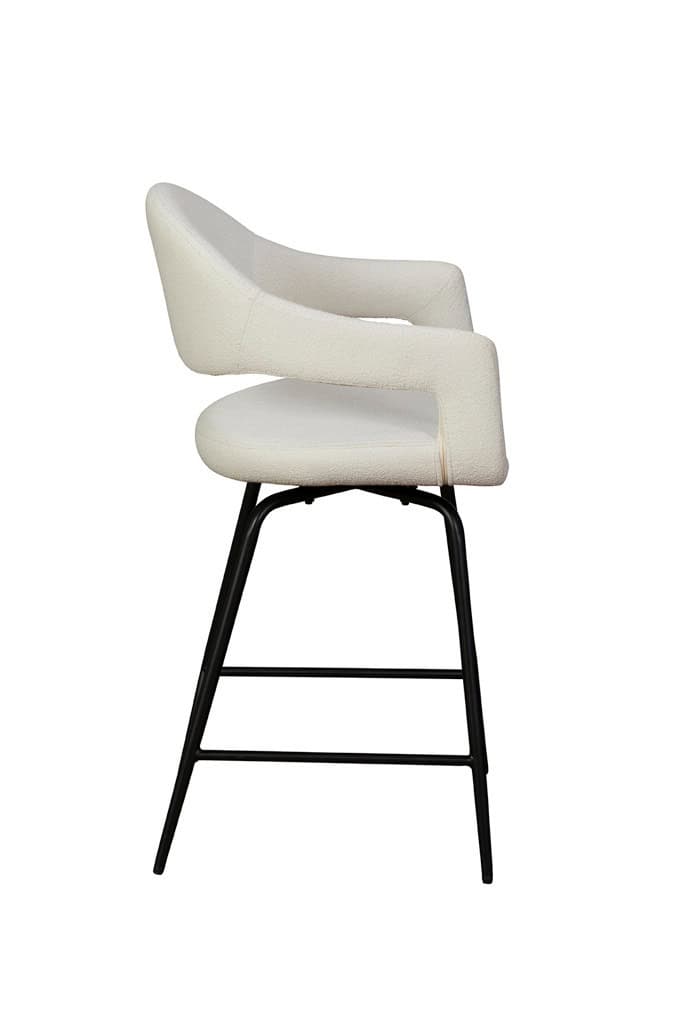 Jasmine Counter Chair (Pair) - White - Image 3