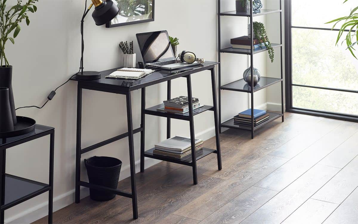 Ohio Desk - Smoked Glass | Buy Online | Beds.ie