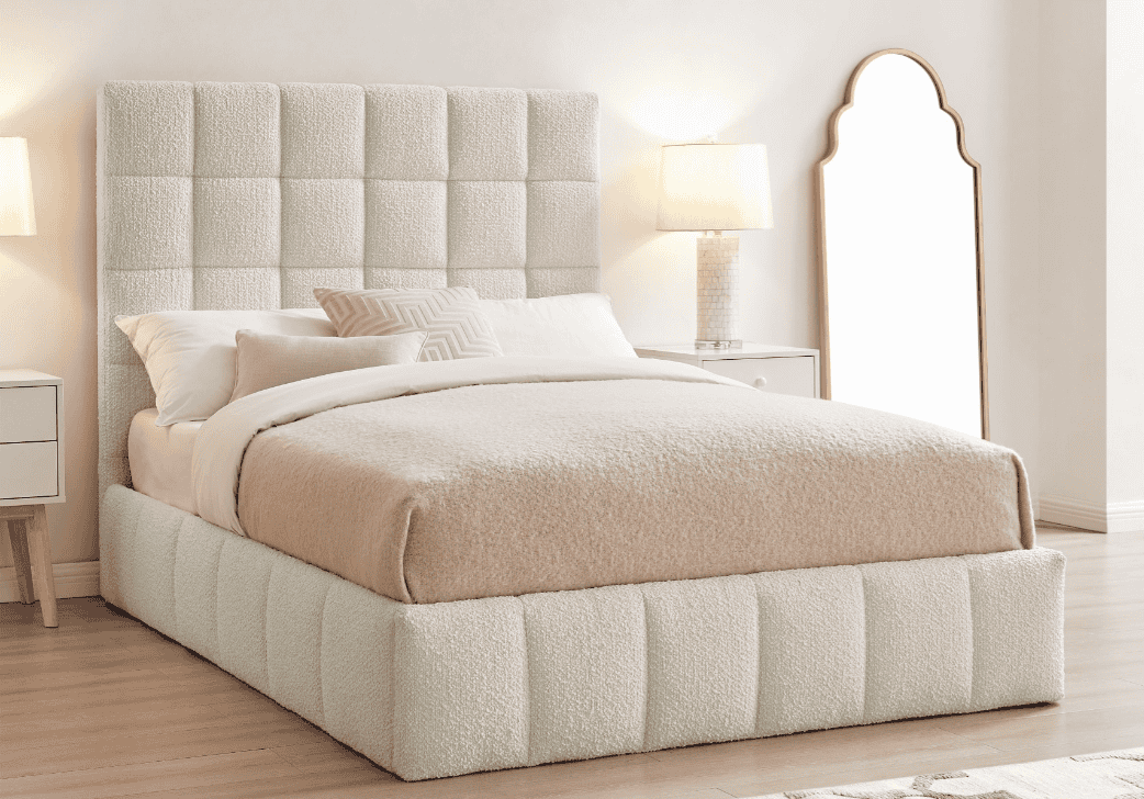 Limelight Starla Square 4ft6 Ottoman - Ivory - Image 2
