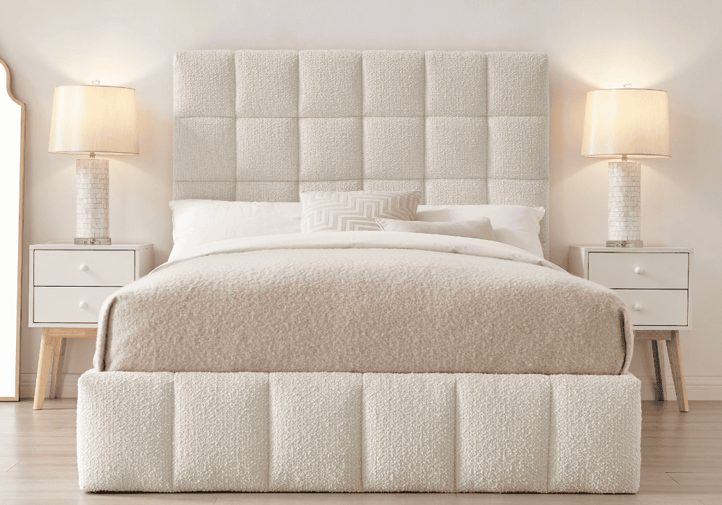 Limelight Starla Square 4ft6 Ottoman - Ivory - Image 3