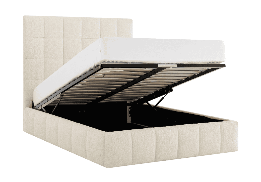 Limelight Starla Square 4ft6 Ottoman - Ivory - Image 7