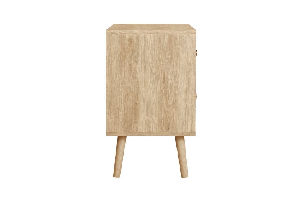 Herringford 2 Drawer Bedside - Oak - Image 5