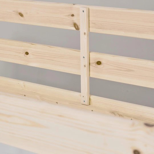 Hoppekids Shorty Bunkbed with Safety Rail - Natural - Image 5