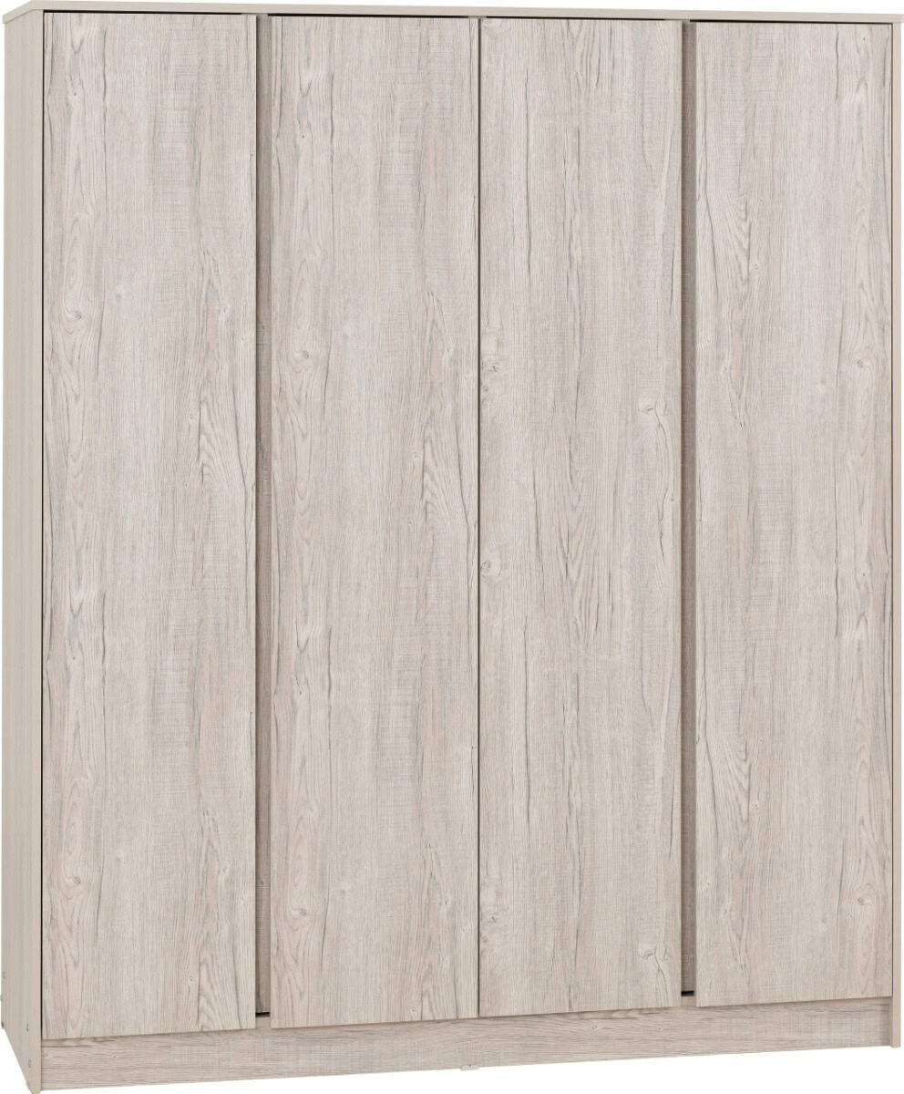 Malvern 4 Door Wardrobe - Urban Snow | Buy Online | Beds.ie