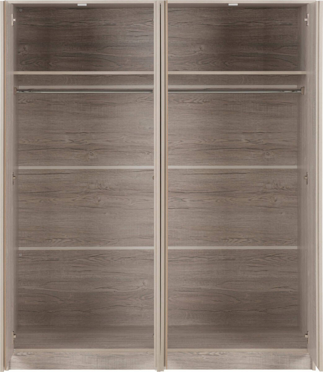 Malvern 4 Door Wardrobe - Urban Snow - Image 3