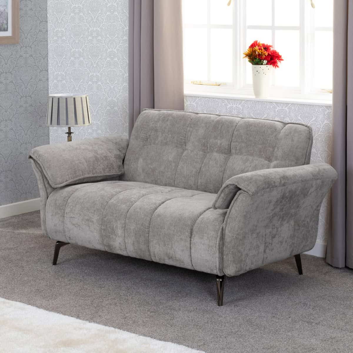 Amalfi Two Seater Sofa - Grey | Buy Online | Beds.ie