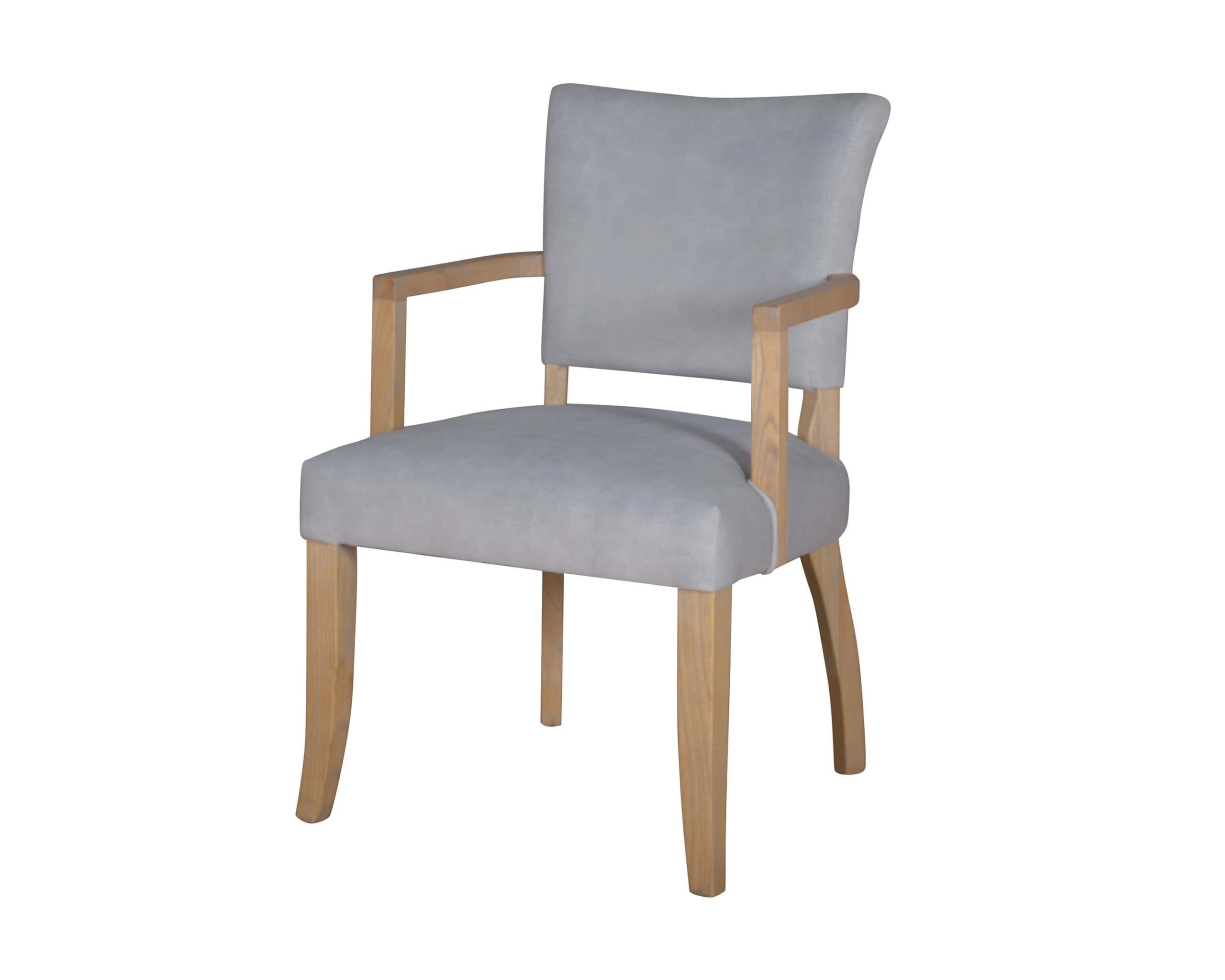 Duke Arm Chair - Light Grey Velvet | Buy Online | Beds.ie