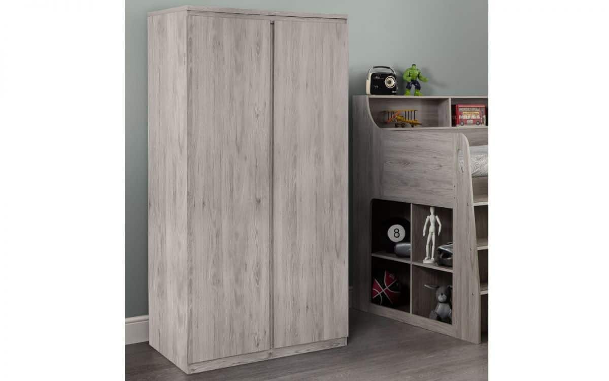 Dia 2 Door Wardrobe - Grey Oak | Buy Online | Beds.ie