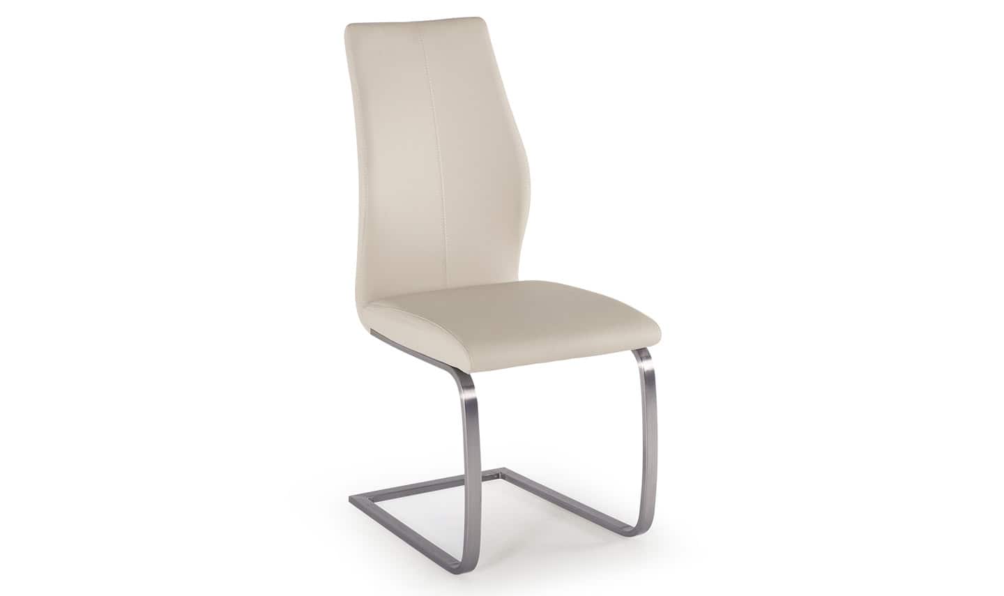 Irma Dining Chair (Pair) - Brushed Steel Taupe | Buy Online | Beds.ie