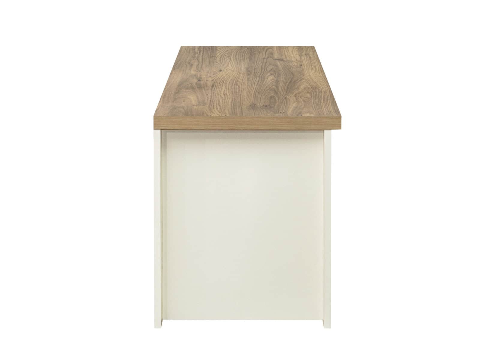 Highgate Small TV Unit - Cream & Oak - Image 6
