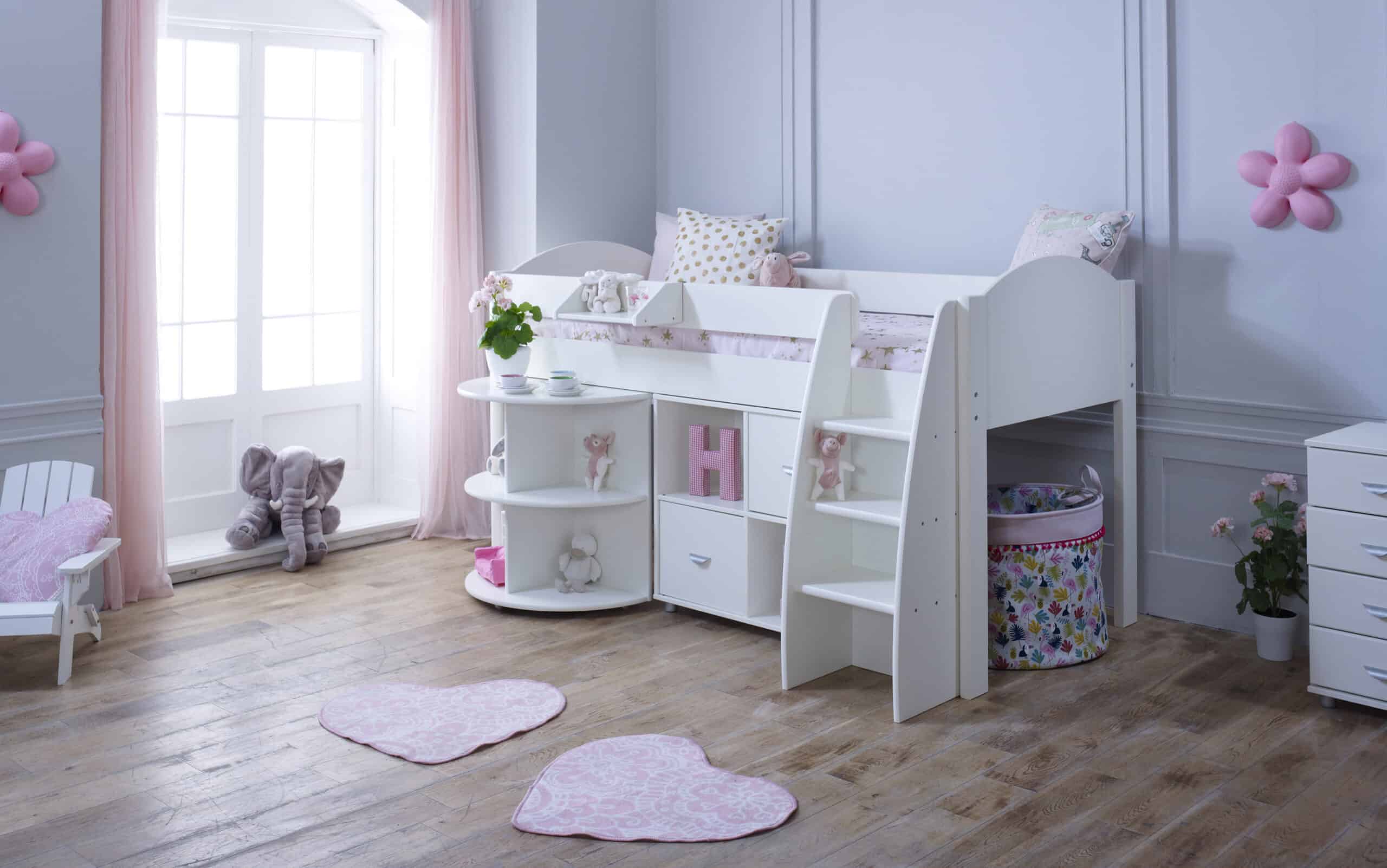 Kids Avenue Eli C Midsleeper - White | Buy Online | Beds.ie