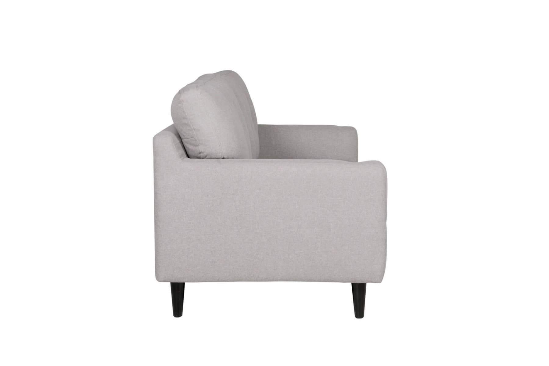 Hartley 3 Seater Sofa - Light Grey - Image 4