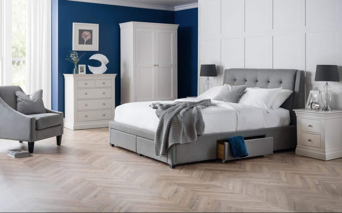 5ft Anaheim 4 Drawer Bedframe - Grey | Buy Online | Beds.ie