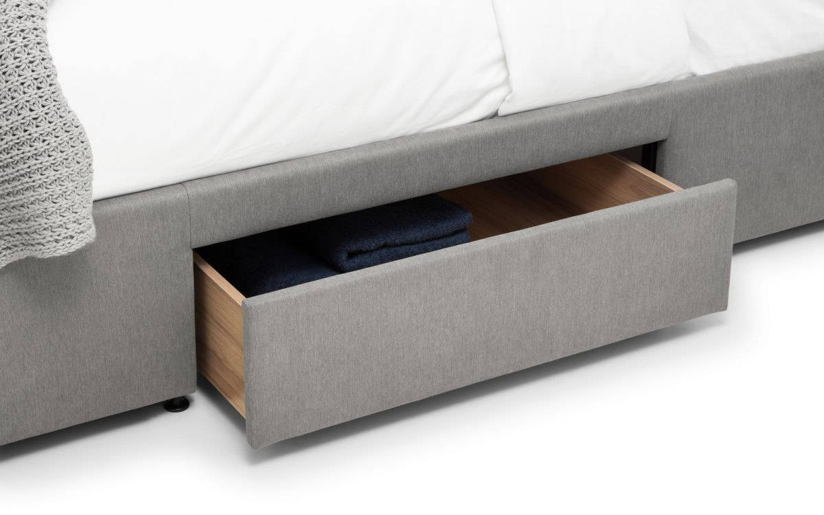 5ft Anaheim 4 Drawer Bedframe - Grey - Image 4