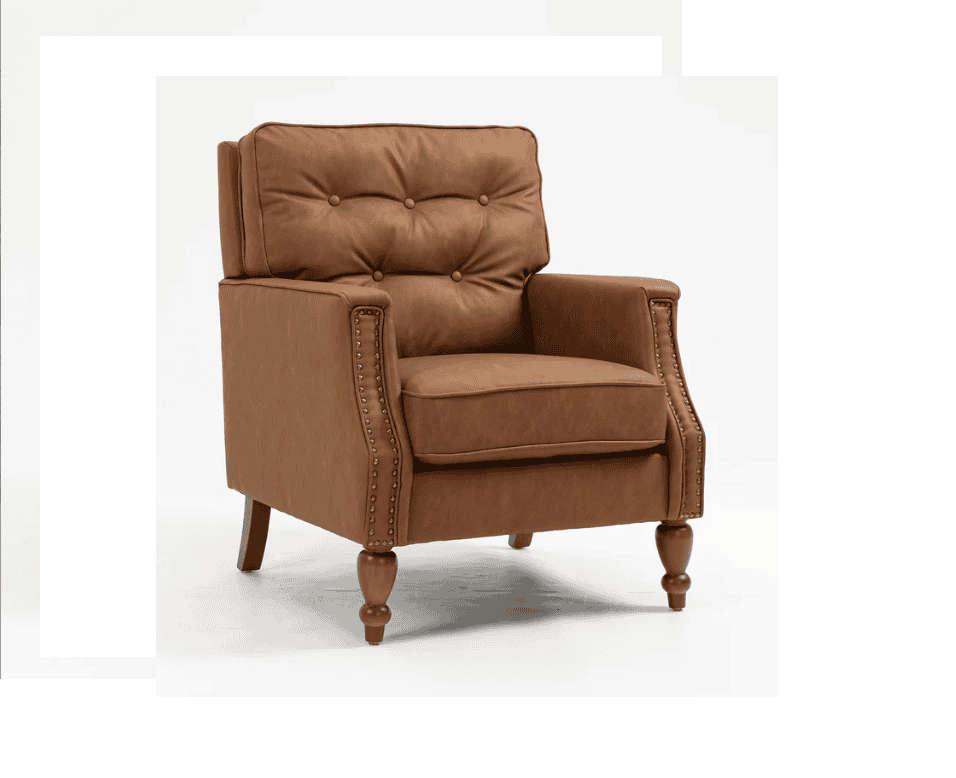 Houston Armchair - Tan PU - Image 2