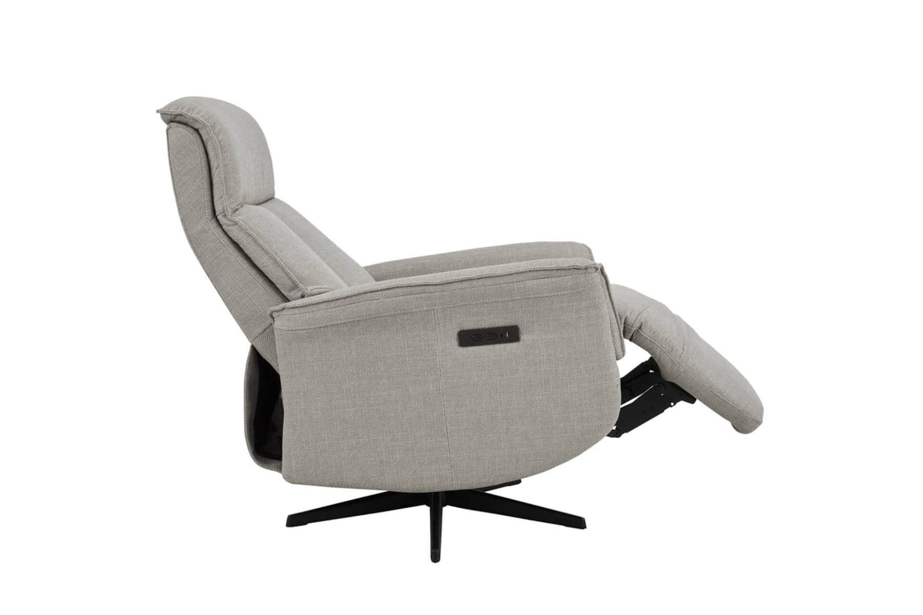 Riya Electric Recliner Accent Chair - Stone - Image 4