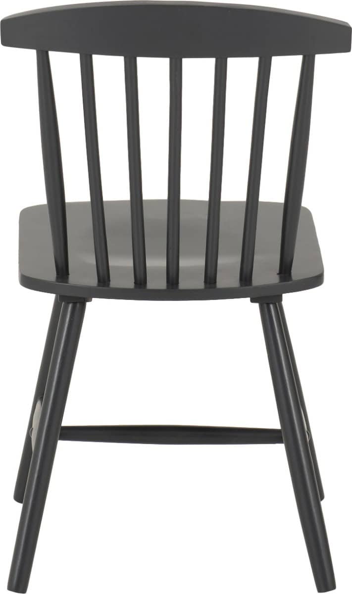 Emery Dining Chair (x2) - Dark Grey - Image 4