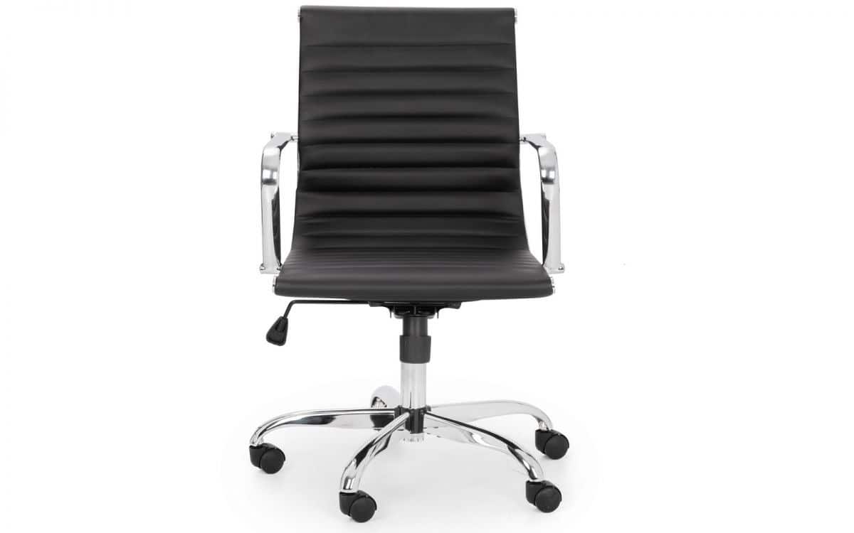 Simmons Office Chair - Black & Chrome | Buy Online | Beds.ie