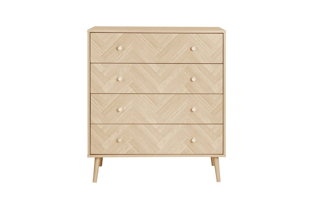Herringford 4 Drawer Chest - Oak - Image 2