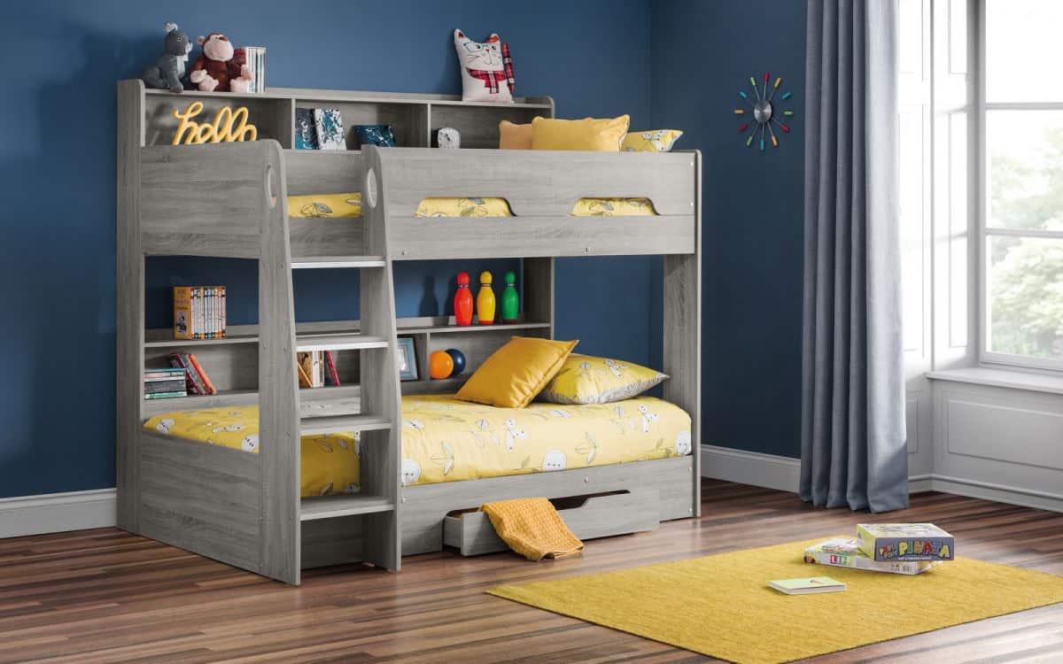 Lynx Bunk Bed - Grey Oak | Buy Online | Beds.ie