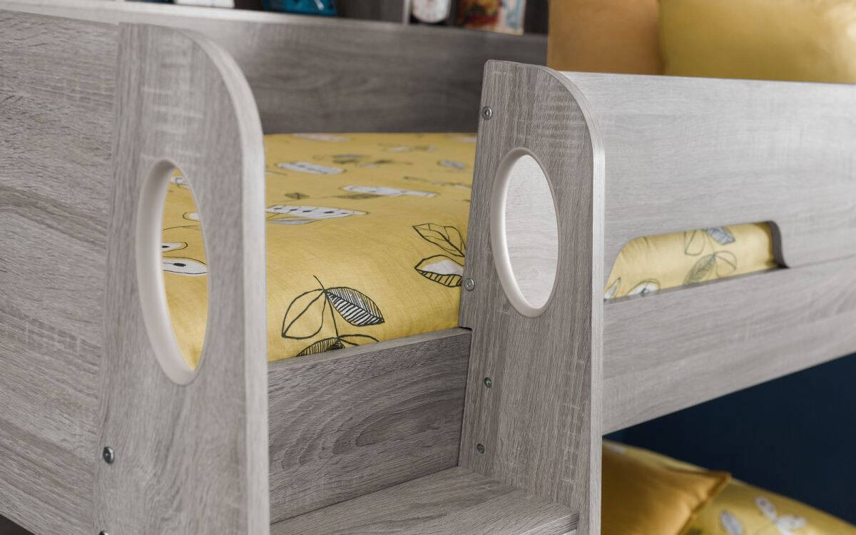 Lynx Bunk Bed - Grey Oak - Image 3