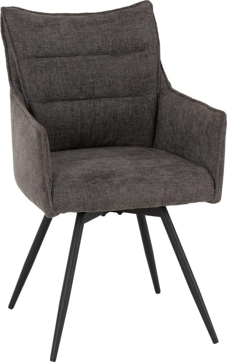 Lewis Carver Swivel Dining Chair (x2) - Grey | Buy Online | Beds.ie