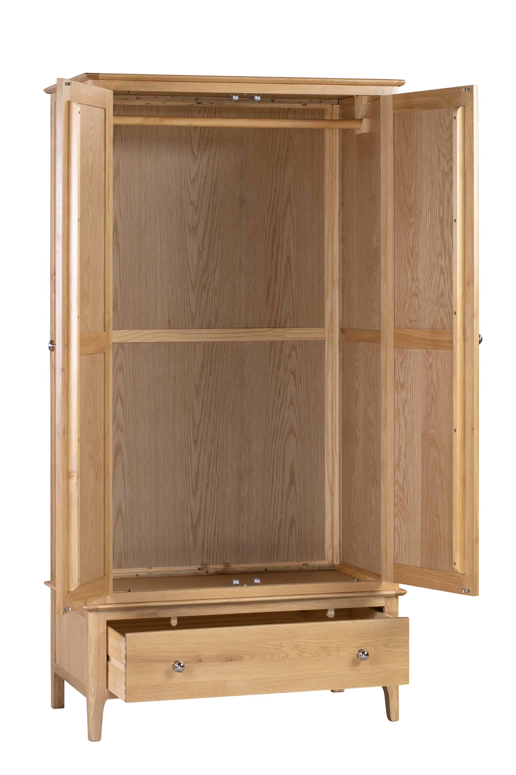 Alderbury 2 Door 1 Drawer Wardrobe - Image 2