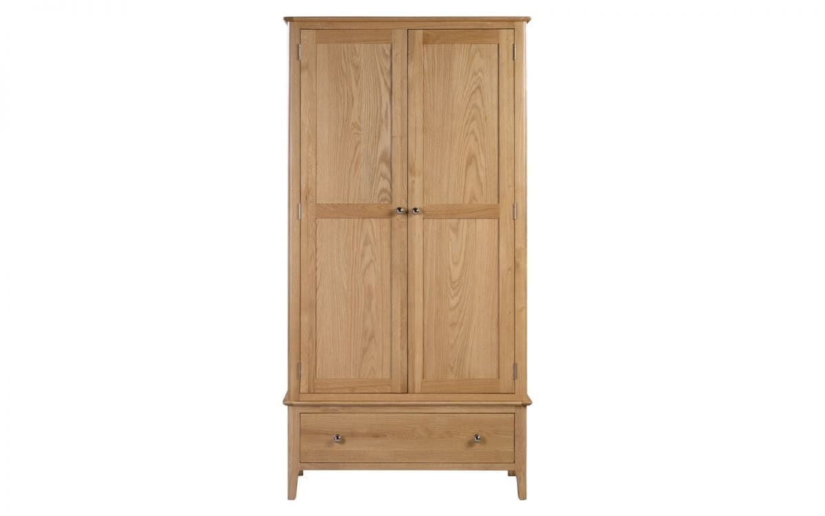Alderbury 2 Door 1 Drawer Wardrobe - Image 3