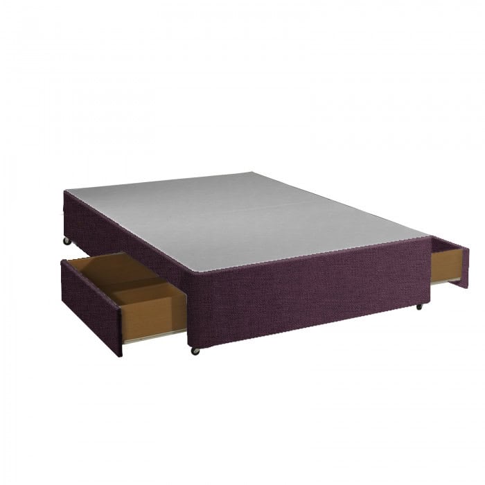 Apollo 4ft6 Azzure Purple 2 Drawer Divan Base | Buy Online | Beds.ie