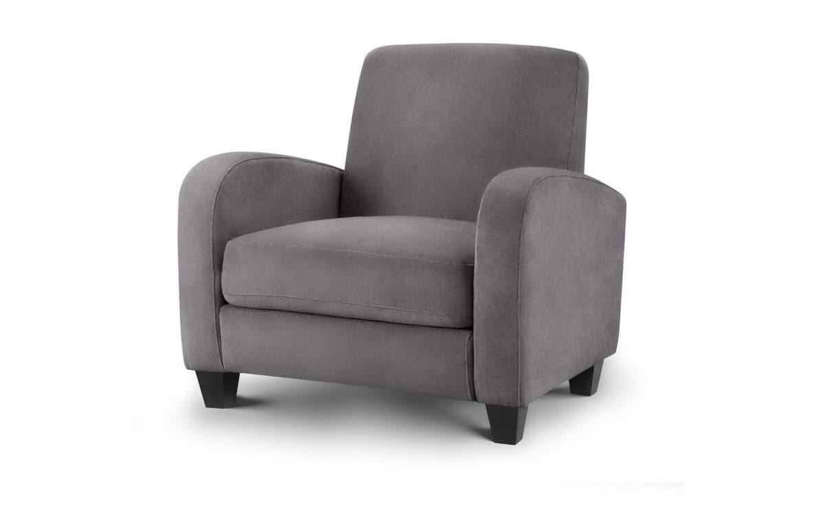 Josie Chair - Chenille Dusk Grey | Buy Online | Beds.ie