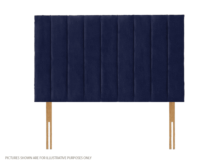 Apollo 4ft6 Dartford Headboard - Velvet Navy Blue | Buy Online | Beds.ie