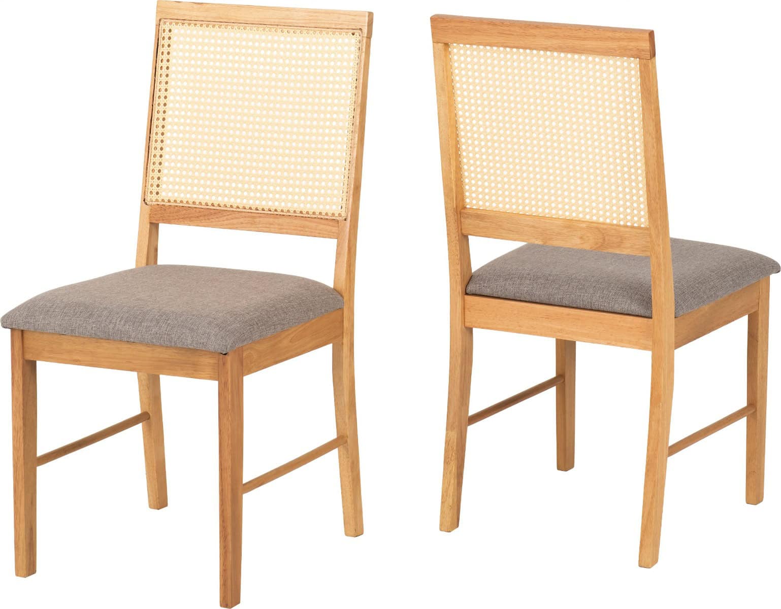 Austin & Ellis Bench and Chair Dining Set - Oak Effect and Grey Fabric - Image 6