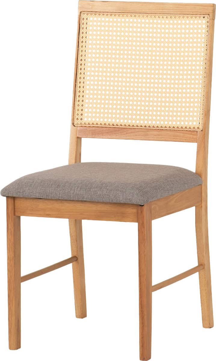 Austin & Ellis Bench and Chair Dining Set - Oak Effect and Grey Fabric - Image 7