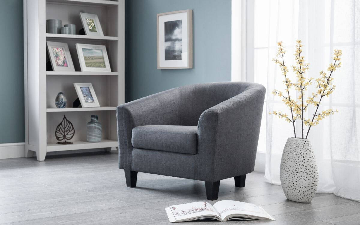 Lillie Tub Chair - Slate Grey | Buy Online | Beds.ie