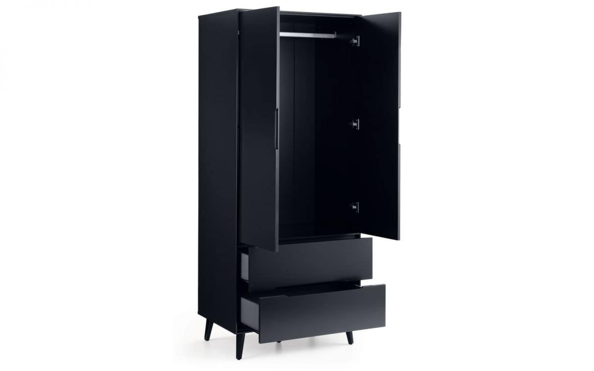 Trent 2 Door Wardrobe - Anthracite - Image 4