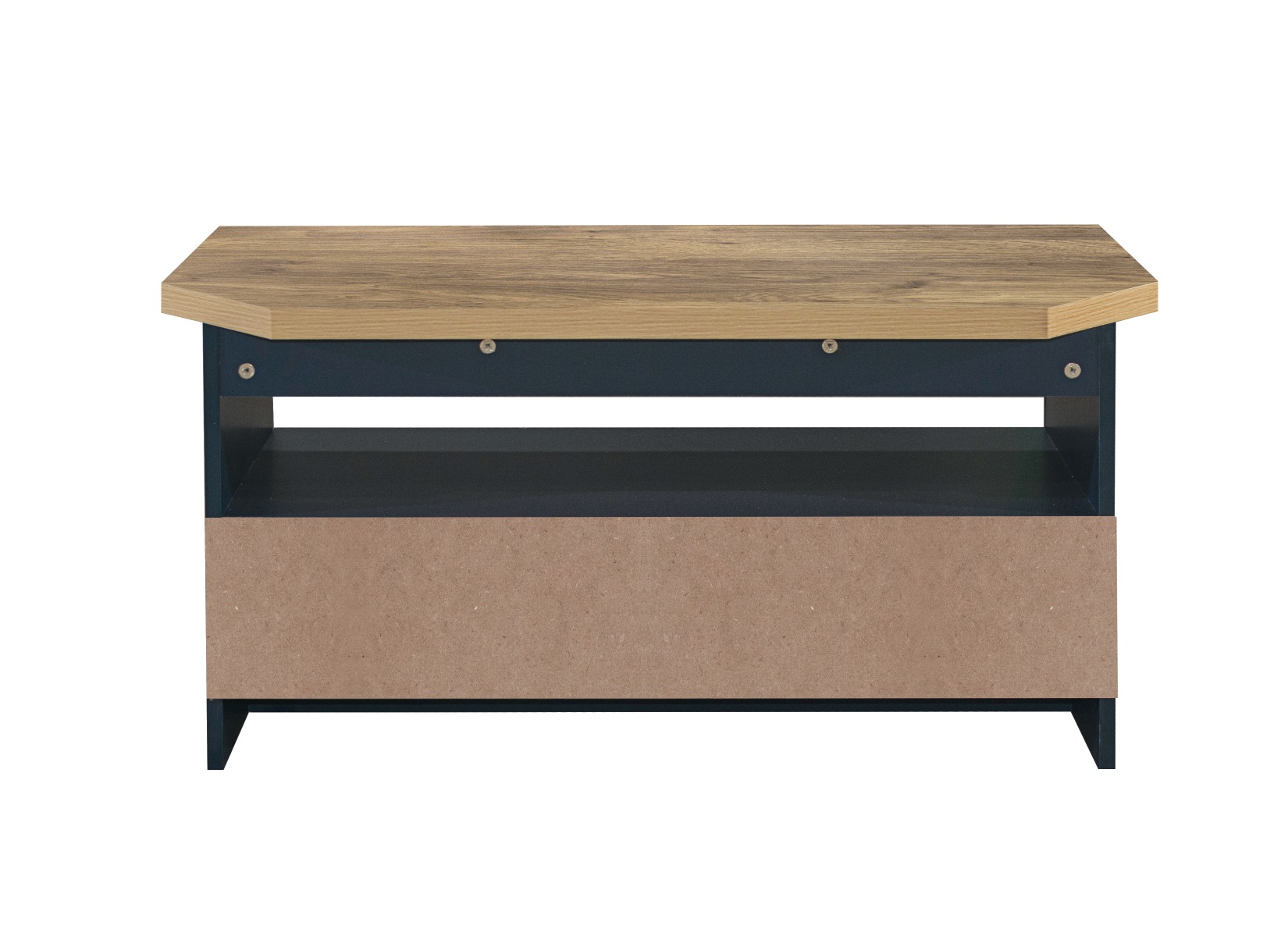 Highgate Corner TV Unit - Navy & Oak - Image 8