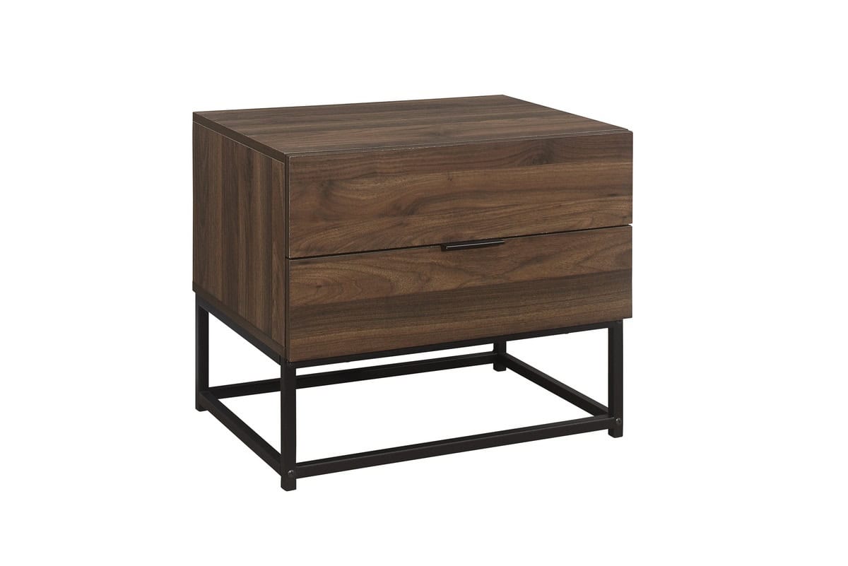 Houston 2 Drawer Bedside - Walnut - Image 2