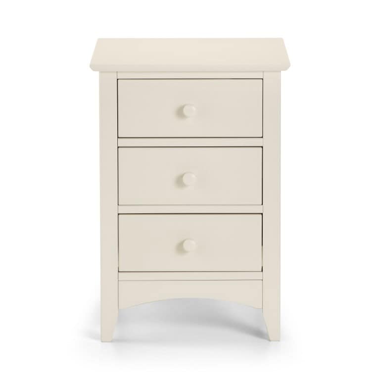 Vignette 3 Drawer Bedside - Stone White - Image 4