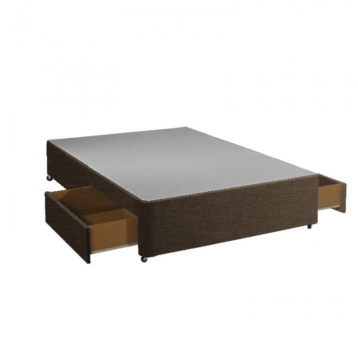 Apollo 4ft6 Azzure Hessian 2 Drawer Divan Base | Buy Online | Beds.ie