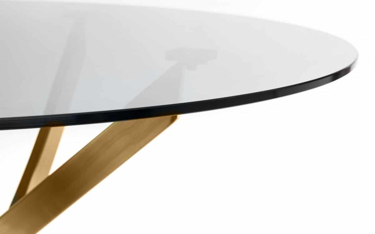 Nas Round Dining Table - Clear Glass - Image 5